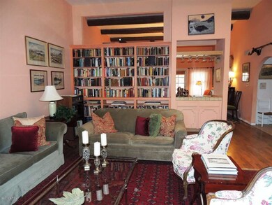Built-In Library Bookshelves & Wet Bar