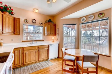 Bright sunny kitchen overlooking the back yard
