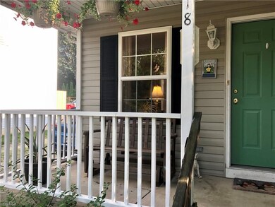 Welcoming front porch to enjoy your morning cup of