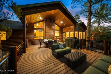 Night View Of Back Deck