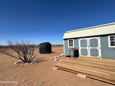 Front of building with deck