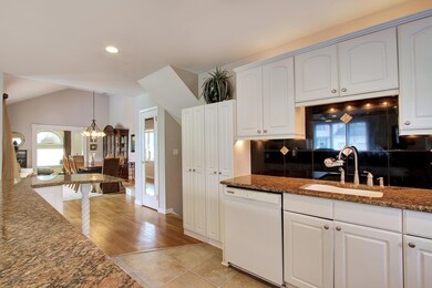 Kitchen also opens up to dining room