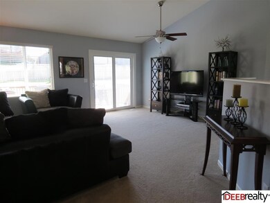 Vaulted ceilings and tons of natural light.