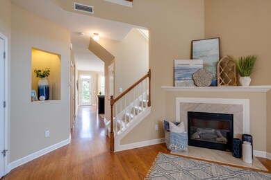 Grab a Good Book and Get Cozy Next to the Gas Fireplace which offers both Warmth and an Elegant Focal Point for the Room.  There is Plenty of Space for your TV to sit above the Mantel! 