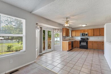Plenty of room for a large kitchen table.