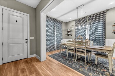 Entry way and formal dining room