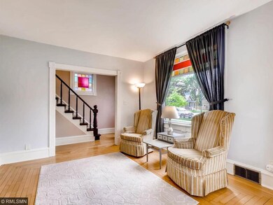 This home offers beautiful stained glass and hardw