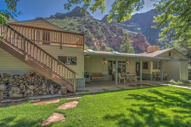Back yard elevation of home
