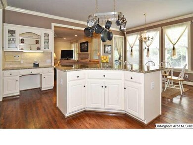 Large Eat-In Kitchen with Desk & Display Cabinetry