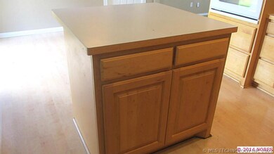 prep island with storage