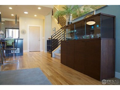 Open main level with hardwood floors