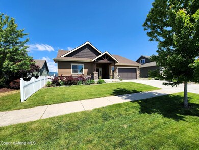 Landscaped yard