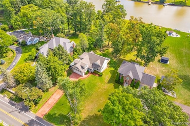 Bird's eye view of a large body of water