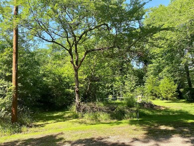View of grassy yard featuring a forest view