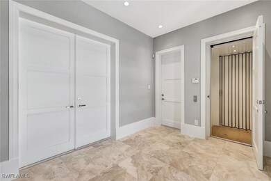 Front entry with elevator  ground level