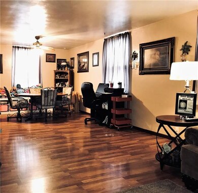 SPACIOUS living/dining area