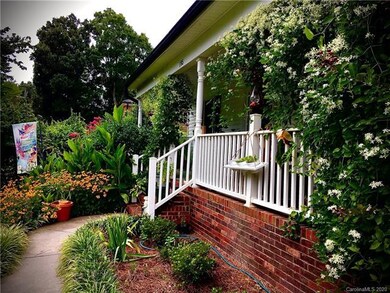 Front porch in summer