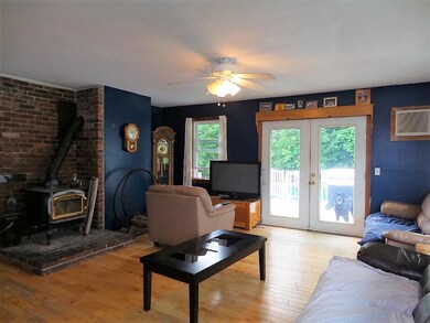 Living Room with Woodstove