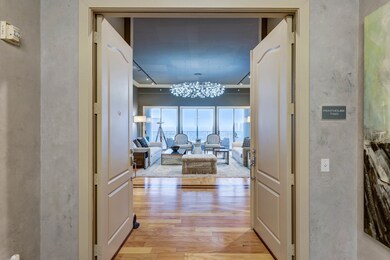 Enter the double door entry from the private eleva