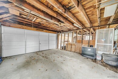 Interior of garage