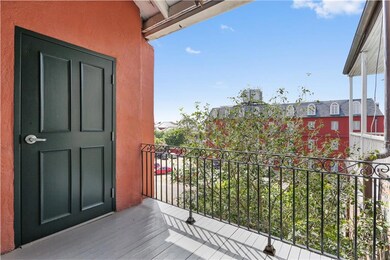 Elevator and back balcony