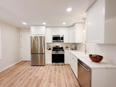 Fully renovated from top to bottom!  With brand new stainless steel appliances, NEW cabinets, full tile backsplash, quartz countertops, faucet and MORE!