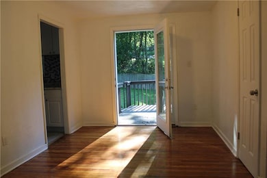 The dining room as seen from the living room. The 
