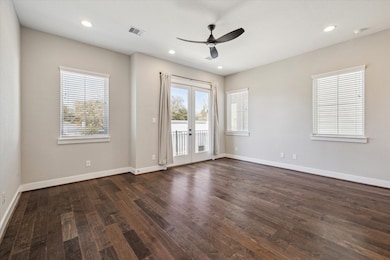 The Main Level w/ Hardwoods, Can Lights, High Ceil