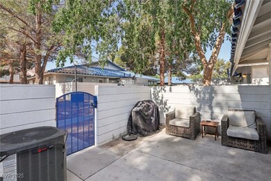View of patio / terrace featuring cooling unit, fe