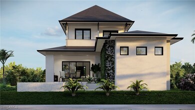 View of front of home featuring a front lawn and s