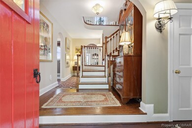Original door and hardware provides old world feel