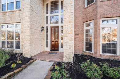 Lovely brick and stone elevation.
