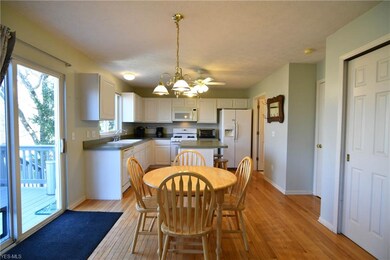 dining area and kitchen, open layout