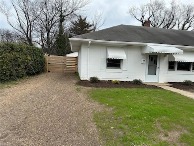 UNIT B to the left of the home.