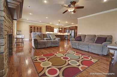 The open floor plan and layout allow for flexibility for any family.