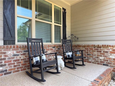 View of covered porch