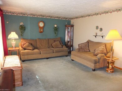 Living room with large picture window.