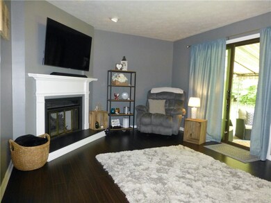Enjoy sitting by the gas fireplace on cold days an