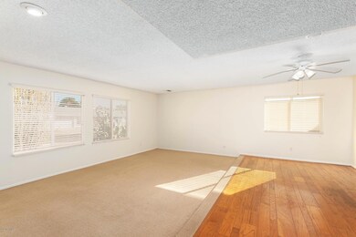 Living room and dining area