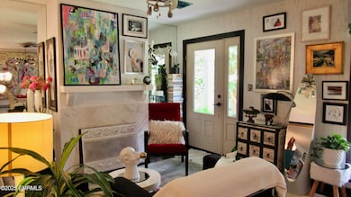Living room and front door