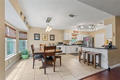 Breakfast Bar.  Open Dining/Kitchen