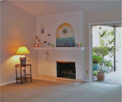 Vaulted ceiling and highlighted shelving (next pic
