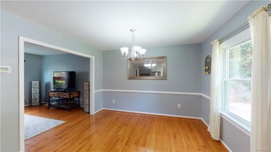 Formal dining room view from the kitchen into the 