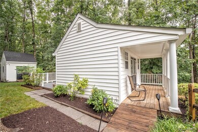 Side view of cottage