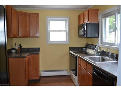 The kitchen has great space for cooking with newer