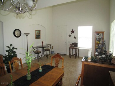 Reverse view; Living-dining room