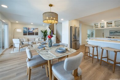 Amazing lighting in the bright open living room.