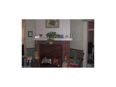 Nice wood burning brick fireplace.