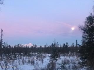 Mountain Sunset Moon