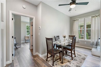 Dining area off of eat-in kitchen.